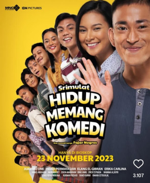 Ilustrasi film komedi yang dibintangi Erika Carlina berjudul Srimulat: Hidup Memang Komedi (2023). [Instagram]